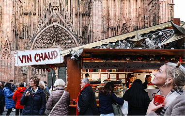 Événement traiteur au marché de Noël de Strasbourg